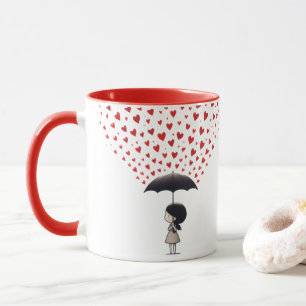 Duschen Sie sich selbst mit Liebe Tasse