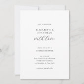 Duschen wir sie mit einer einfachen Dusche mit Lie Einladung (Vorderseite)