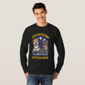 Duschen wird heute reichen Spaß Funny Cat & T-Shirt (Vorne ganz)