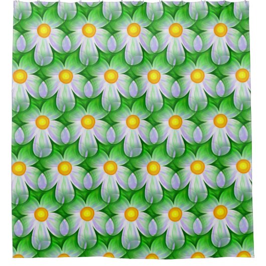 duschende Blume Duschvorhang (Vorderseite)