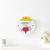 Duschende Liebe Runde Wanduhr (Zuhause)