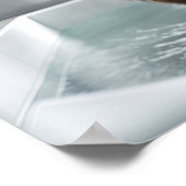 Duschende schottische Hochland Kuh Badezimmer Kuns Poster (Ecke)