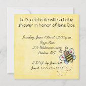 Duscheneinladung Einladung (Rückseite)