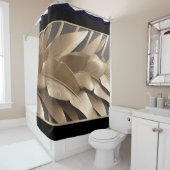 DuscheSkulpturierte Metallbanane Leaf2 Duschvorhan Duschvorhang (Beispiel)