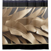 DuscheSkulpturierte Metallbanane Leaf2 Duschvorhan Duschvorhang (Vorderseite)
