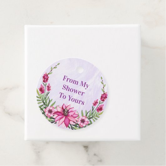 Duschgeschenk Geschenkanhänger (Beispiel)