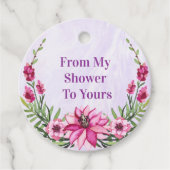 Duschgeschenk Geschenkanhänger (Vorderseite)