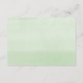 Duschkabine Kürbis Grüne Babydusche Begleitkarte (Rückseite)