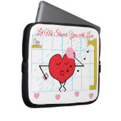 Duschkabine Liebe Laptopschutzhülle (Vorne Rechts)
