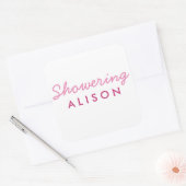 Duschkabine Mama-to-Be Kinderdusche Mason JAR Aufk Quadratischer Aufkleber (Umschlag)