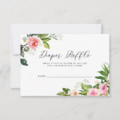 Duschkabine mit Duschbrause in Rosa Einladung (Vorderseite)