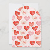 Duschkabine mit Liebe Motor Scooter Brautparty Einladung (Rückseite)