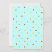 Duschkabine mit Regenschirm Einladung (Rückseite)