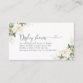 Duschkarte für die Dusche mit Blütenspülung Begleitkarte (Vorderseite)