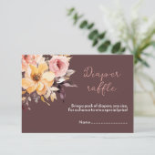 Duschkarte für Mädchen in Rosa Begleitkarte (Stehend Vorderseite)