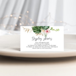 Duschkarte für tropische Blumenmuster Begleitkarte