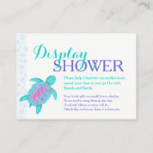 Duschkarten für Babydusche Begleitkarte (Rückseite)