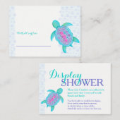 Duschkarten für Babydusche Begleitkarte (Vorne/Hinten)