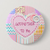 Duschknopf für die Dusche von Müttern aus dem Herz Button (Vorderseite)