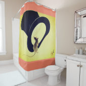 DUSCHKURTAMAUSGABE MIT OBEREM HAT IN GRÜN DUSCHVORHANG (Beispiel)