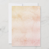 Duschmädchen Rose Goldmädchen Einladung (Rückseite)