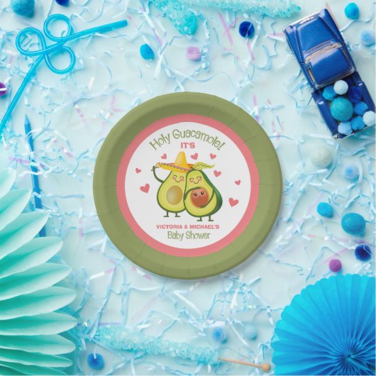 Duschpapierplatte des Holy Guacamole Avocado Pappteller (Party)