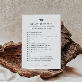 Duschspielgerät für Mama oder Daddy Baby Begleitkarte