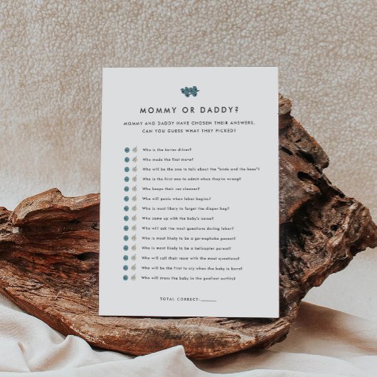 Duschspielgerät für Mama oder Daddy Baby Begleitkarte