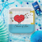 Duschströmung: Brautparty Pappteller (Party)