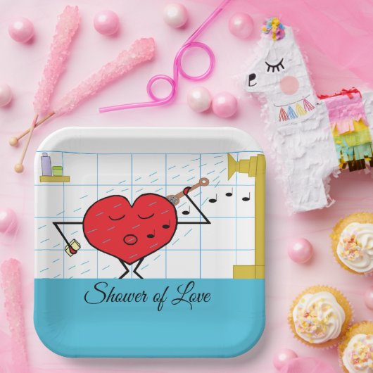 Duschströmung: Brautparty Pappteller (Party)