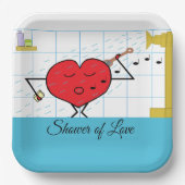 Duschströmung: Brautparty Pappteller (Vorderseite)