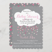 "Duschte mit Liebe-" Baby Einladung (Vorne/Hinten)