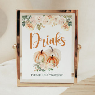 Duschtränke für Pumpkin-Babys Poster