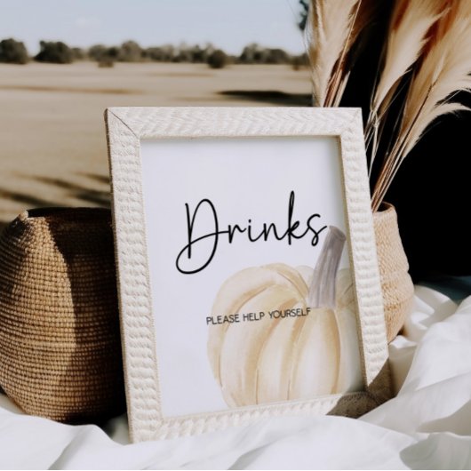 Duschtränke für Pumpkin-Babys Poster