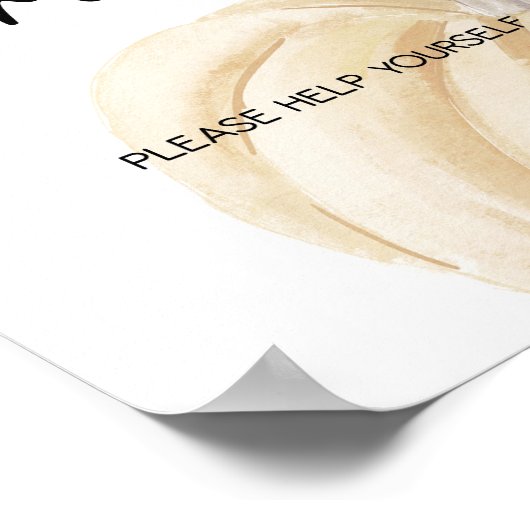 Duschtränke für Pumpkin-Babys Poster (Ecke)