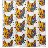 Duschvorhang - 022 - Katzen (Vorderseite)