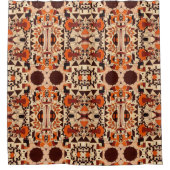 Duschvorhang - 051 - Abstrakt orange-braun (Vorderseite)
