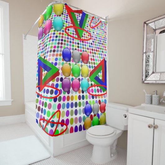 Duschvorhang Abstrakt (Beispiel)