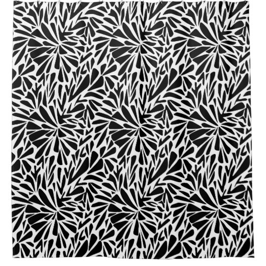 Duschvorhang Abstrakt moderne nahtlose monochrome (Vorderseite)
