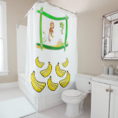 Duschvorhang, Affe, Bananen, Duschvorhang (Beispiel)