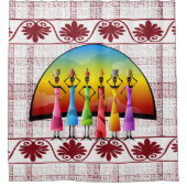 Duschvorhang Afrikanisch (Vorderseite)