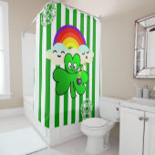 Duschvorhang am Saint Patrick's Day (Beispiel)