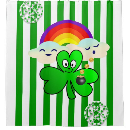 Duschvorhang am Saint Patrick's Day (Vorderseite)