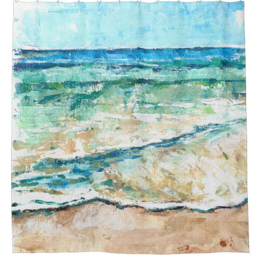 Duschvorhang am Strand (Vorderseite)
