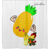 Duschvorhang Ananas Obst (Vorderseite)