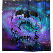 Duschvorhang auf der Außenhaut - Schädelbrunnen (Vorderseite)