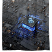 Duschvorhang auf der Hauptplatine (Vorderseite)