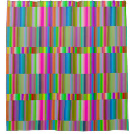 Duschvorhang aus Bandstreifen