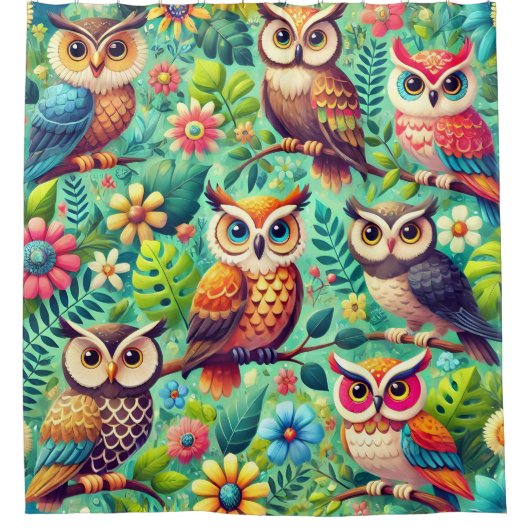 Duschvorhang aus Eulendusche (Vorderseite)