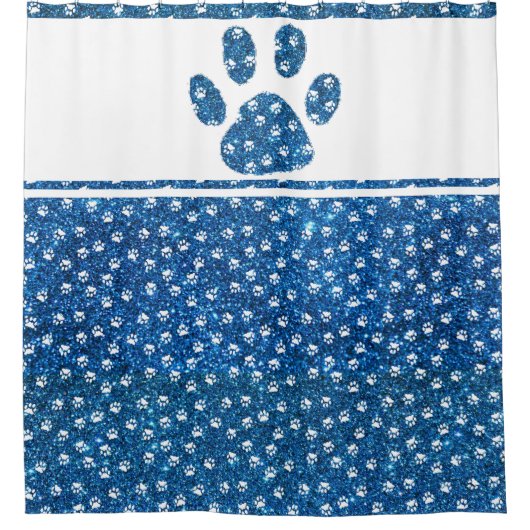 Duschvorhang aus Glitzer (Vorderseite)